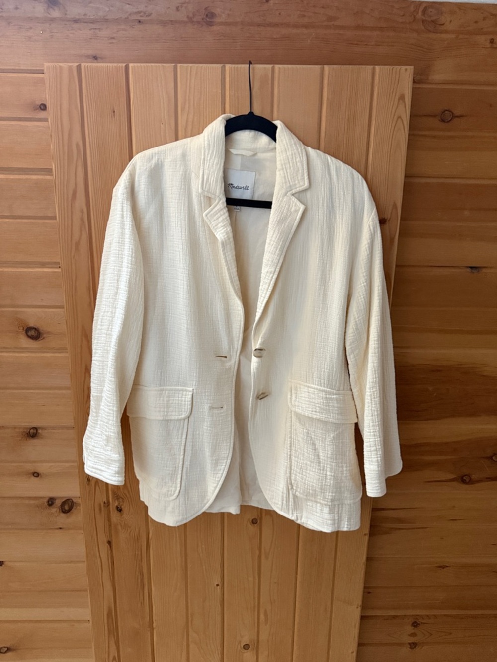 Madewell Cream Quilted Jacket